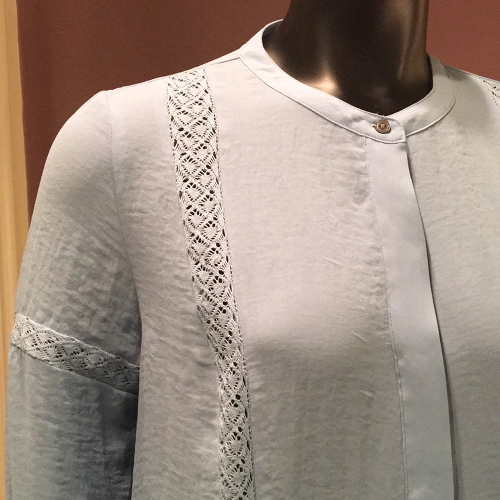 Gap Light Blue Button Down Blouse - image 2